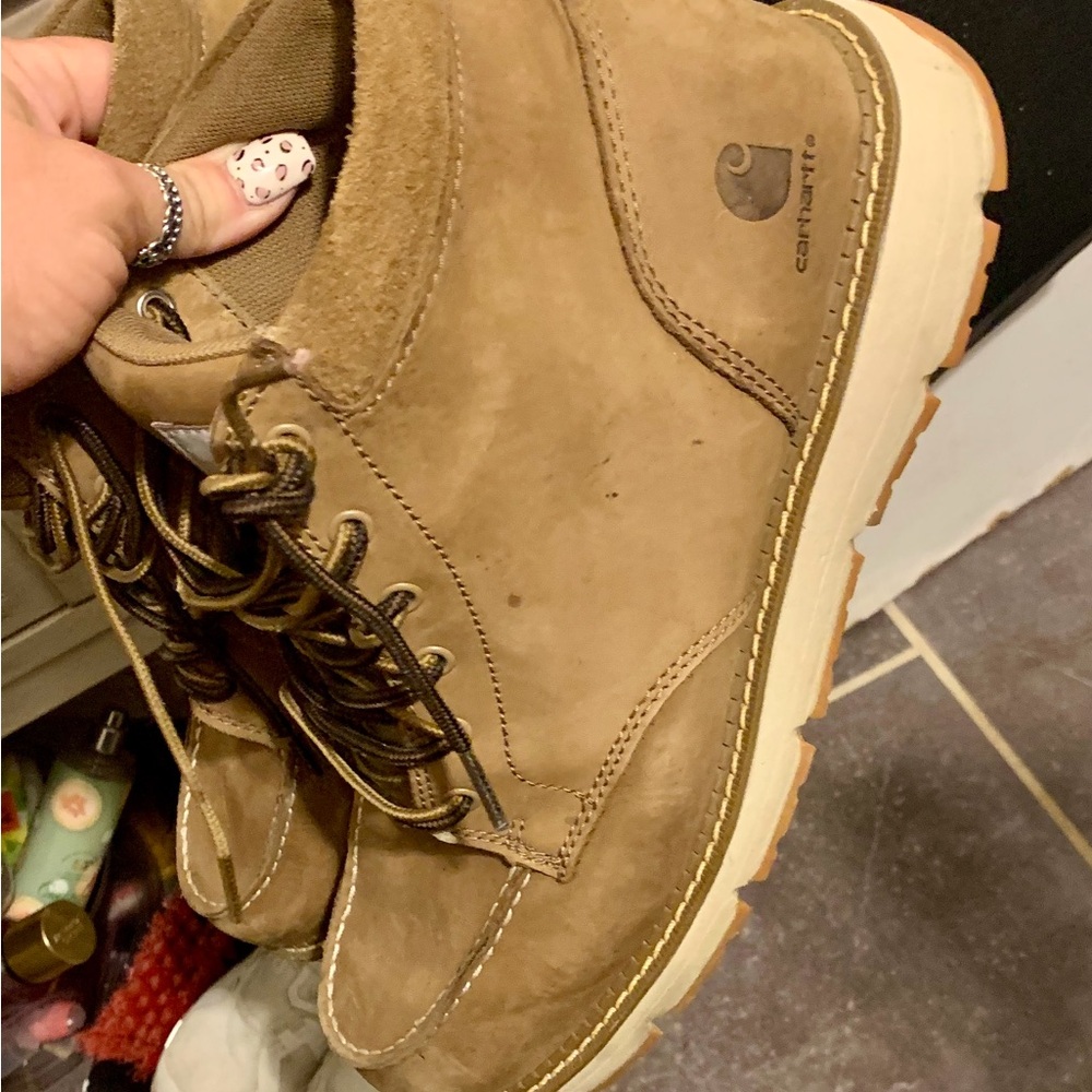 Carhartt Tan Leather Work Boots
